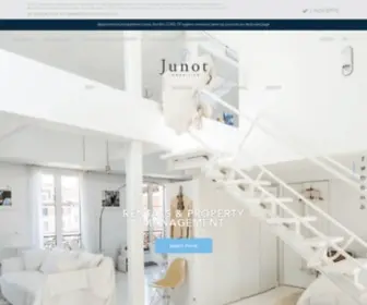 Junot.fr(Agences immobilières à Paris) Screenshot