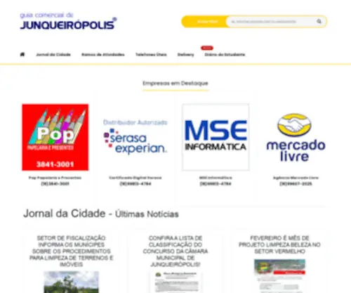 Junqueiropolis.com(Telefones junqueirópolis) Screenshot