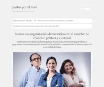 Juntosporelperu.org(Juntos) Screenshot