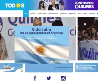 Juntosporquilmes.com.ar(Corriente Peronista) Screenshot