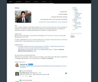 Junyuanke.com(MIS Doctoral Student at UofR) Screenshot
