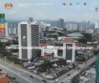 Jupem.gov.my(Laman web rasmi Jabatan Ukur dan Pemetaan Malaysia (JUPEM)) Screenshot