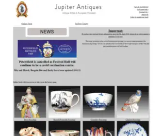 Jupiterantiques.co.uk(Antique English Porcelain & Ceramics from Jupiter Antiques) Screenshot