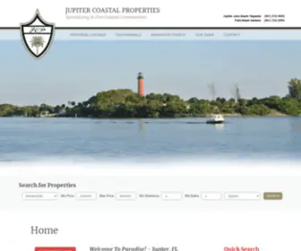 Jupitercoastalproperties.com(Jupiter Real Estate) Screenshot