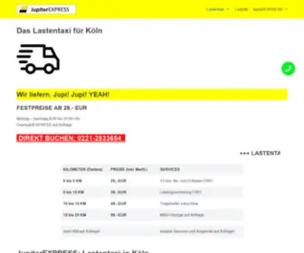 Jupiterexpress.de(Das Lastentaxi für Köln) Screenshot