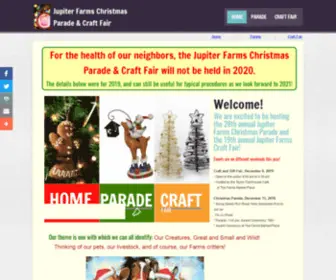 Jupiterfarmsparadeandcraft.com(Jupiter Farms Christmas Parade and Craft Fair) Screenshot