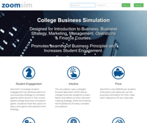 Jupiterinteractive.net(College Business Simulation) Screenshot