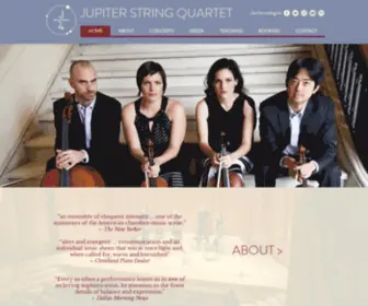 Jupiterquartet.com(Jupiter String Quartet) Screenshot