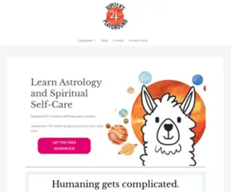 Jupitersplayground.com(Astrology and Radical Self Care) Screenshot