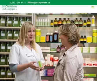 Jura-Apotheke.ch(Wir sind das Kompetenzzentrum für Ihre Gesundheit) Screenshot