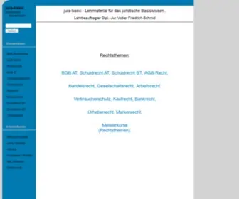 Jura-Basic.de(Jura-basic (Volker Friedrich-Schmid)) Screenshot