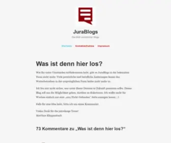 Jurablogs.com(Die Welt Juristischer Blogs) Screenshot