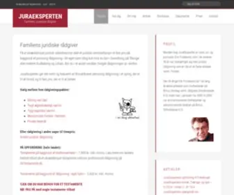 Juraeksperten.dk(Familiens juridiske rådgiver) Screenshot