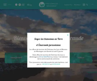 Juralacs.com(Terre d'Émeraude Tourisme) Screenshot