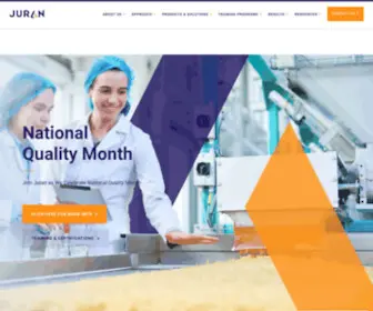 Juran.com(The Pioneers of Quality Leadership) Screenshot