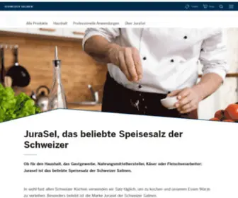 Jurasel.ch(JuraSel, das beliebte Speisesalz der Schweizer) Screenshot