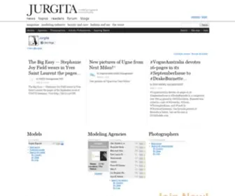 Jurgita.com(Modeling and Fashion magazine JURGITA) Screenshot