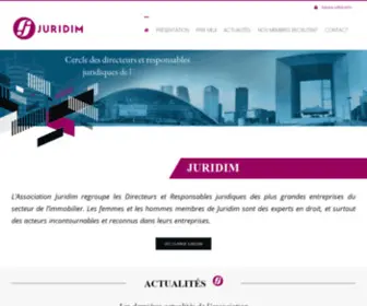 Juridim.org(Cercle des directeurs et responsables juridiques de l'immobilier) Screenshot
