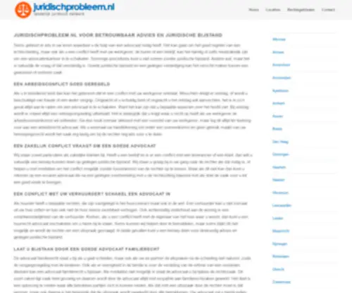 Juridischprobleem.nl(WordPress) Screenshot