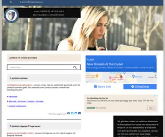 Juridischwoordenboek.nl(Categorie) Screenshot