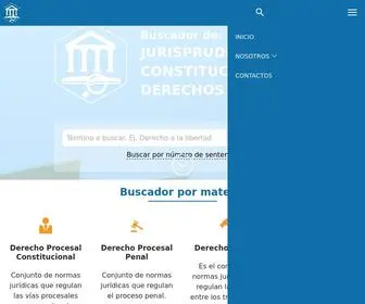 Jurisprudenciaconstitucional.com(Buscador de Jurisprudencia Constitucional y de Derechos Humanos) Screenshot