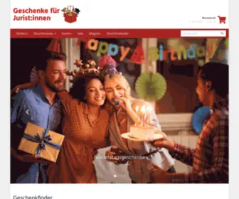 Juristengeschenke.de(Geschenke & Geschenkideen für Jurist) Screenshot