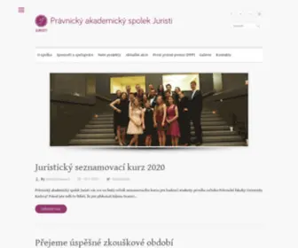 Juristi.cz(Právnický akademický spolek Juristi) Screenshot