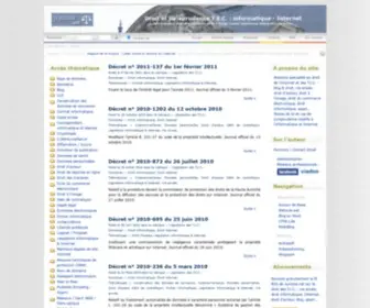 Jurizine.net(Webzine spécialisé en droit de l'internet et des T.I.C) Screenshot