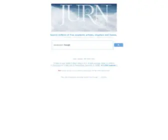 Jurn.org(Search millions of free academic articles) Screenshot