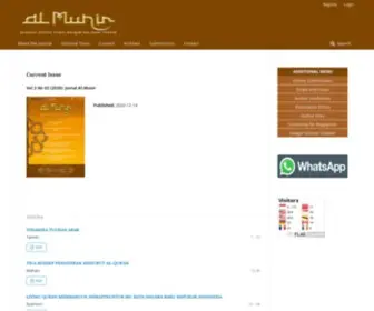 Jurnalalmunir.com(Jurnal Studi Ilmu Al) Screenshot