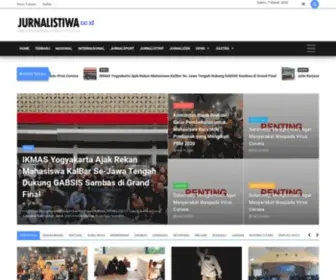 Jurnalistiwa.co.id(Dari Khatulistiwa Untuk Indonesia Menyajikan informasi terkini Pontianak) Screenshot