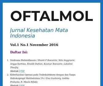 Jurnaloftalmologi.org(Jurnal Kesehatan Mata Indonesia) Screenshot