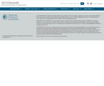 Jurology.com(American Urological Association) Screenshot