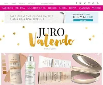 Jurovalendo.com.br(Blog de beleza brasileiro mais acessado do mundo) Screenshot