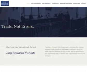 Juryresearchinstitute.com(Juryresearchinstitute) Screenshot