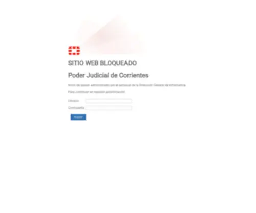Juscorrientes.gov.ar(Poder Judicial) Screenshot