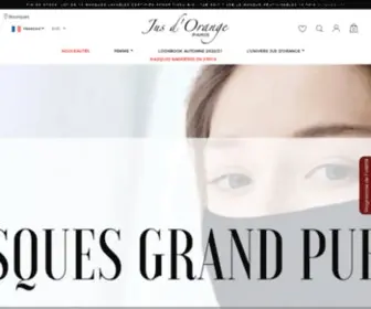 Jusdorange.fr(Jus d'Orange est une marque française de Prêt) Screenshot