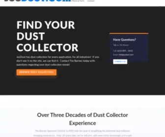 Jusdust.com(New & Used Dust Collectors) Screenshot