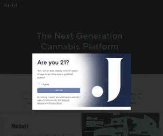 Jushico.com(The Next Generation Cannabis Platform) Screenshot