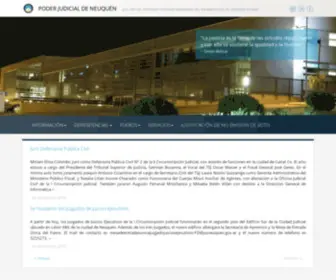 Jusneuquen.gov.ar(Neuquén) Screenshot