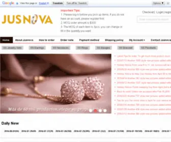 Jusnovajewelry.com(Jusnova wholesale stainless steel jewelry from China) Screenshot