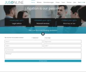 Jusonline.ch(Jusonline Bern Thun Solothurn) Screenshot