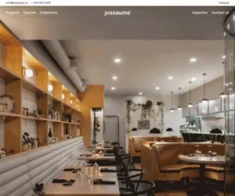 Jussaume.ca(Design, Manufacturing & Supply of High Quality Funiture in Montreal) Screenshot