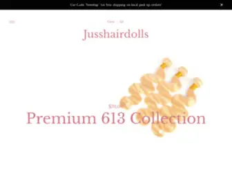 Jusshairdolls.com(Home) Screenshot