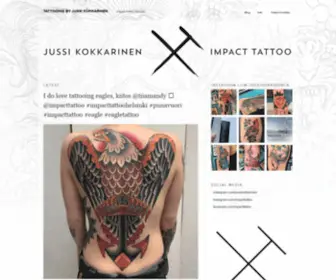 Jussikokkarinen.com(Tattooing by Jussi Kokkarinen) Screenshot