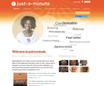 Just-A-Minute.org(Meditation Techniques for Beginners) Screenshot