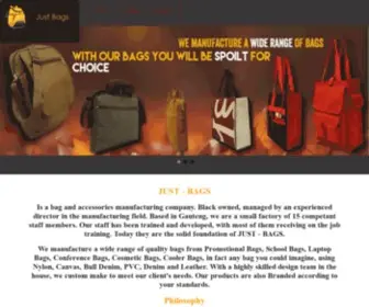 Just-Bags.co.za(Just Bags) Screenshot