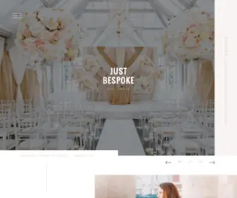 Just-Bespoke.com(Wedding Planner London) Screenshot