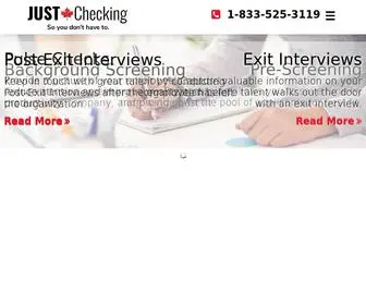 Just-Checking.com(Professional Background Check Services) Screenshot