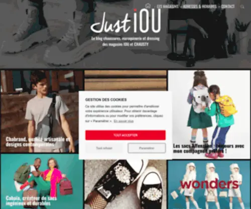 Just-IOU.fr(Le blog mode pour les amoureuses de chaussures et de sacs) Screenshot